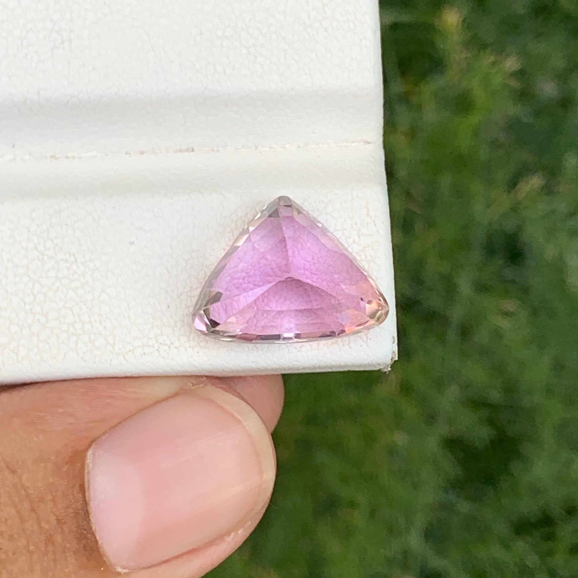 9.80 Carat Trilliant Cut Kunzite