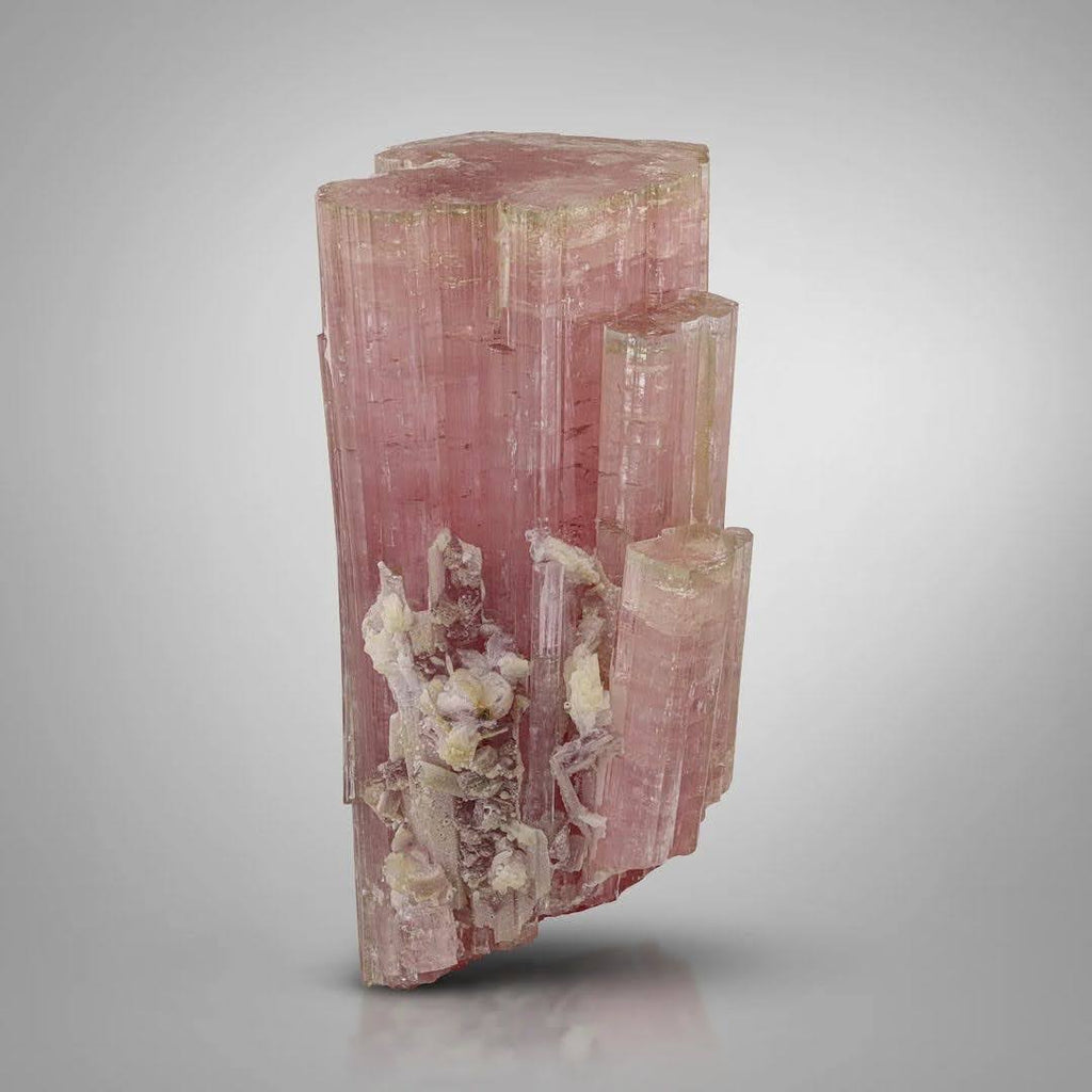 Pink Tourmaline with Lepidolite and Perfect Secondary Crystals from Afghanistan