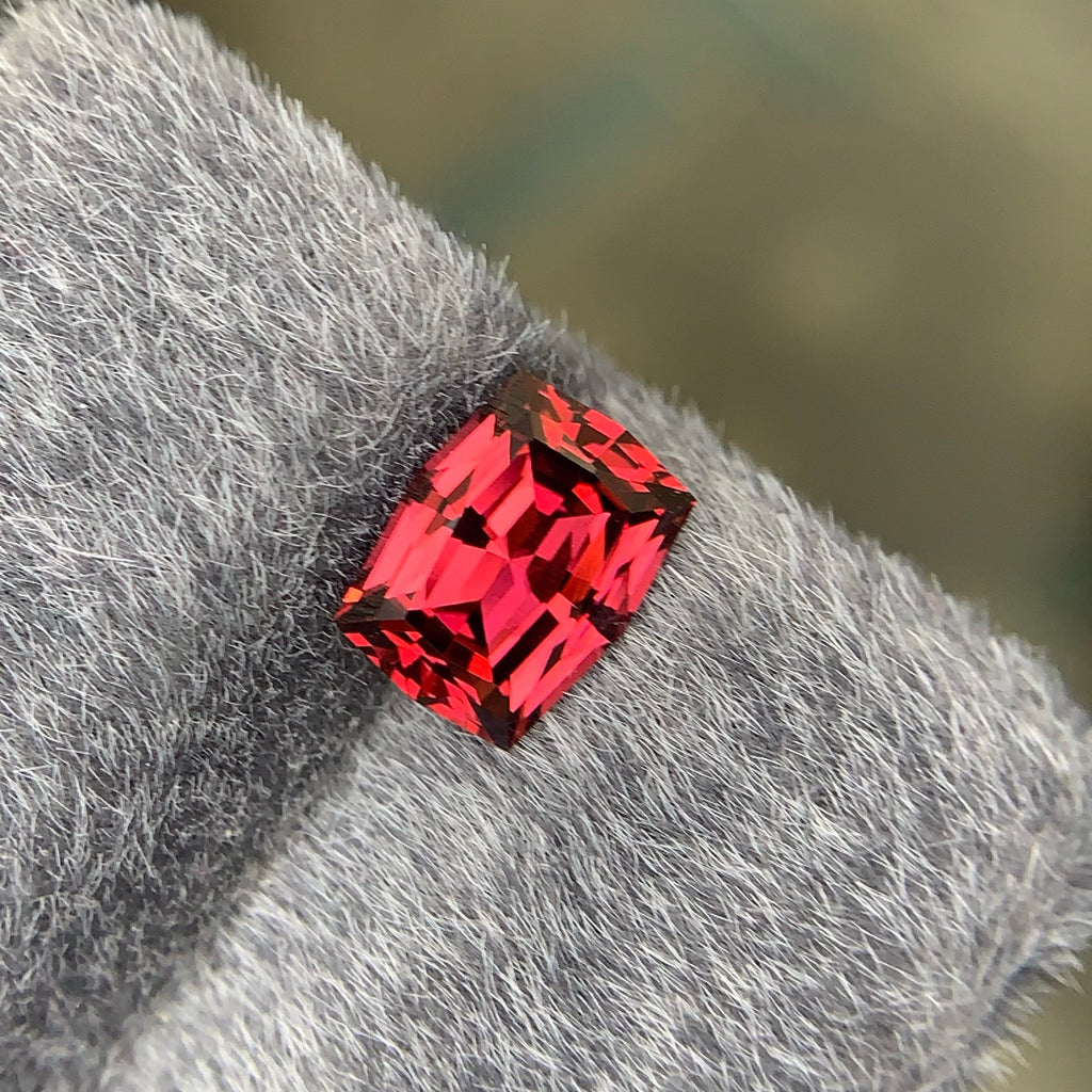 2.10 Carat Loose Sweet Red Garnet – Fancy Cut, African Gemstone