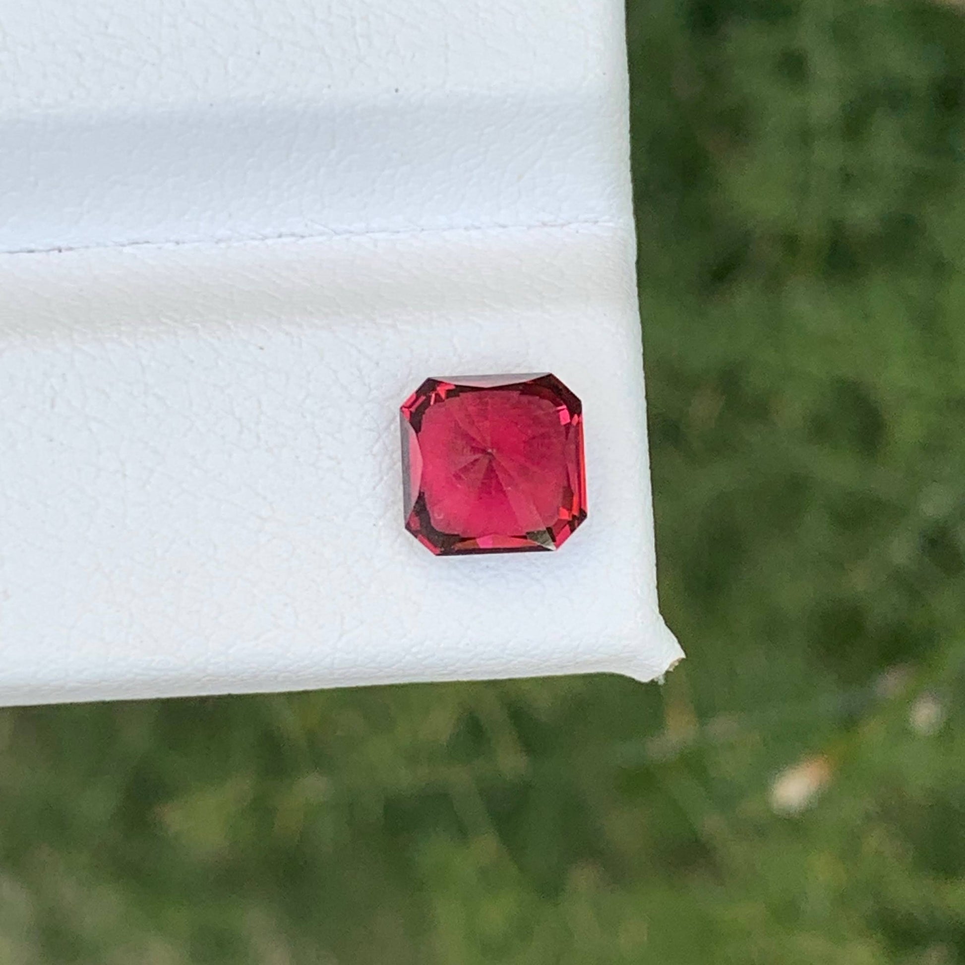 1.90 Carat Red Garnet Asscher Cut