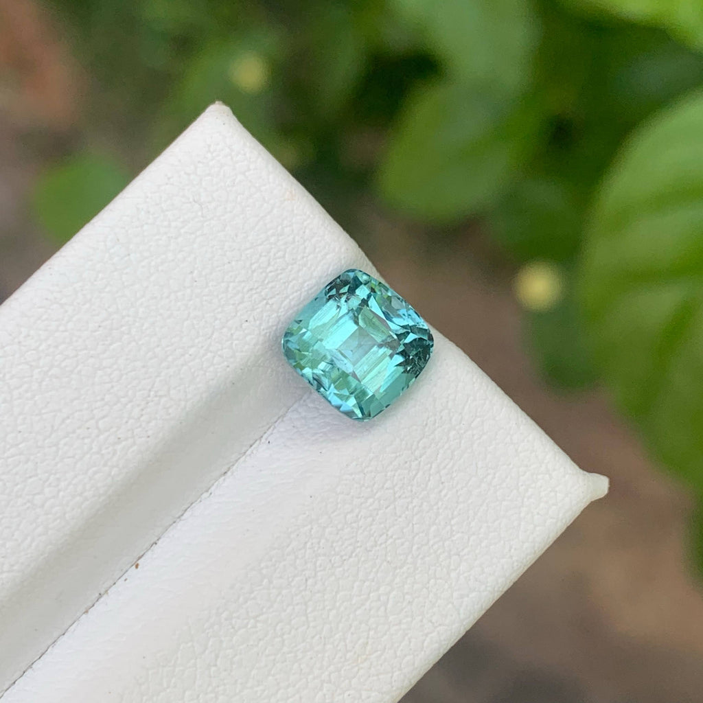 3.30 Carat Natural Loose Fine Quality Tourmaline Cushion Cut Afghan Gemstone