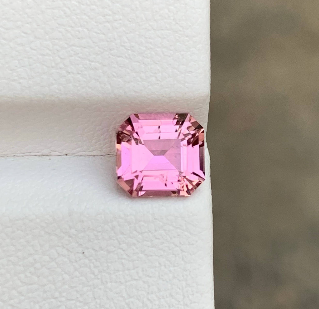 1.45 Ct Baby Pink Tourmaline Asscher