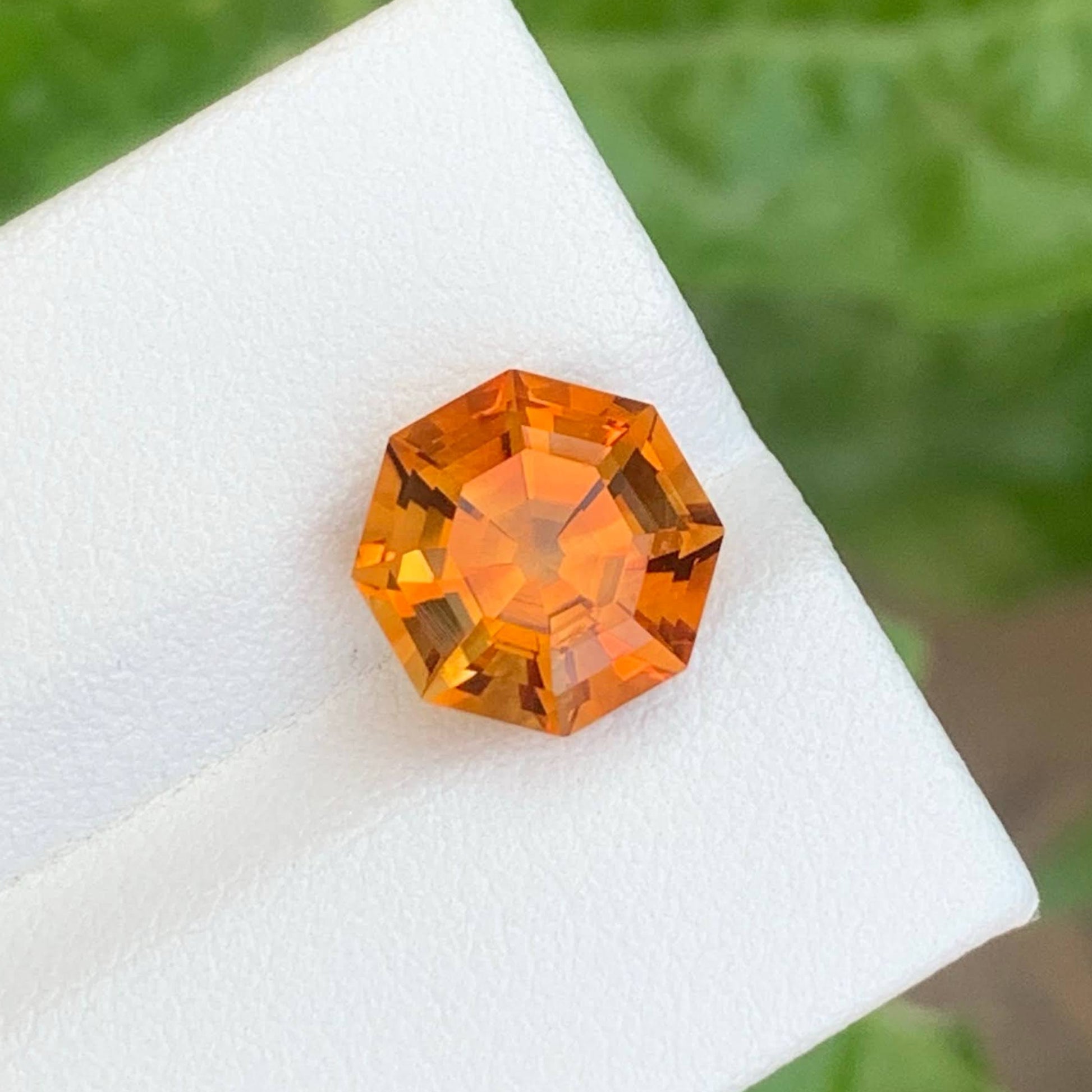 3.90 Carats Madeira Color Citrine