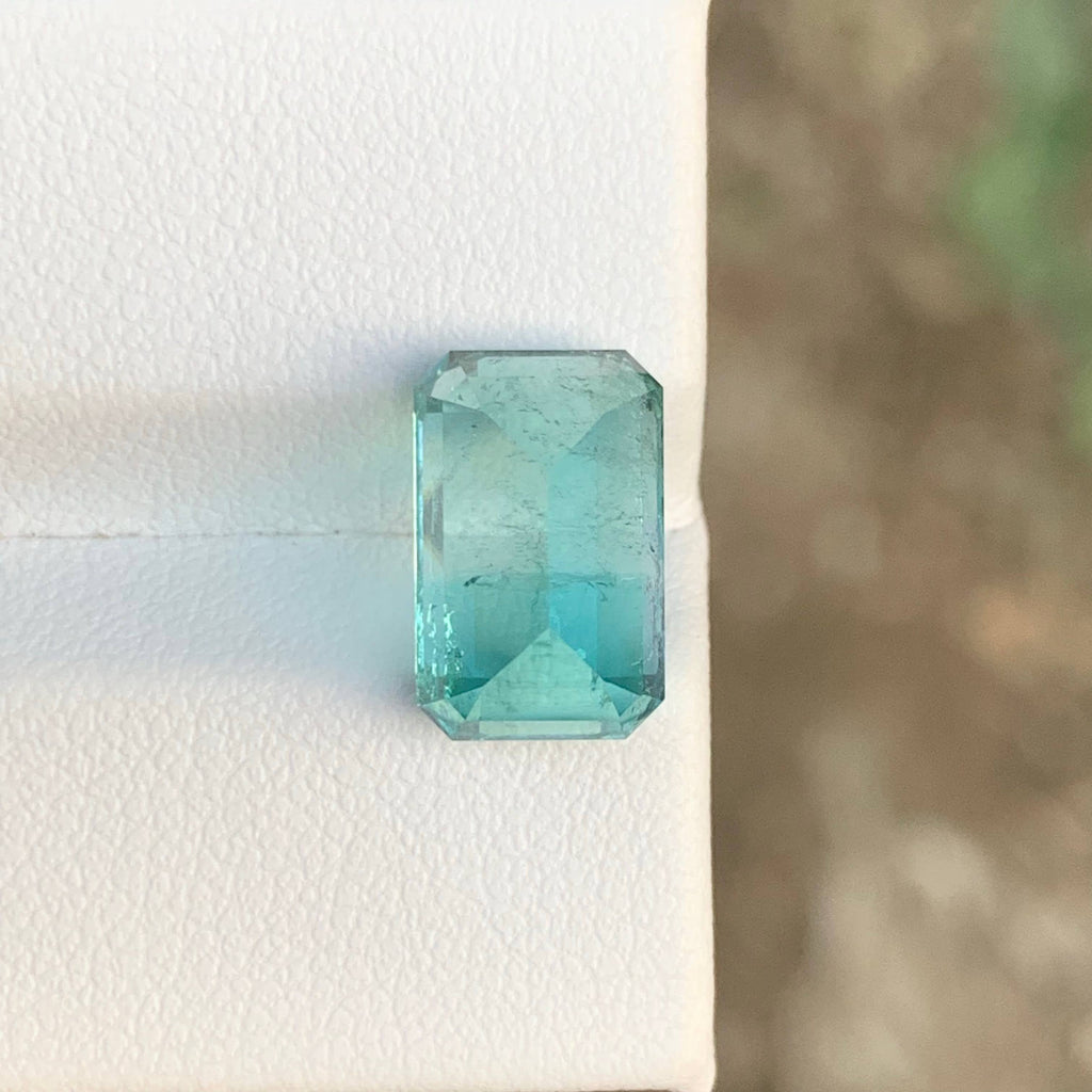 5.00 Carat Natural Loose Fine Quality Tourmaline Emerald Cut Afghan Gemstone