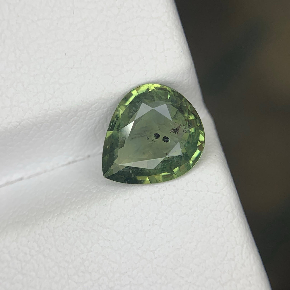 2.30 Carat Natural Loose Teal Sapphire Stone Pear Cut Madagascar Gemstone