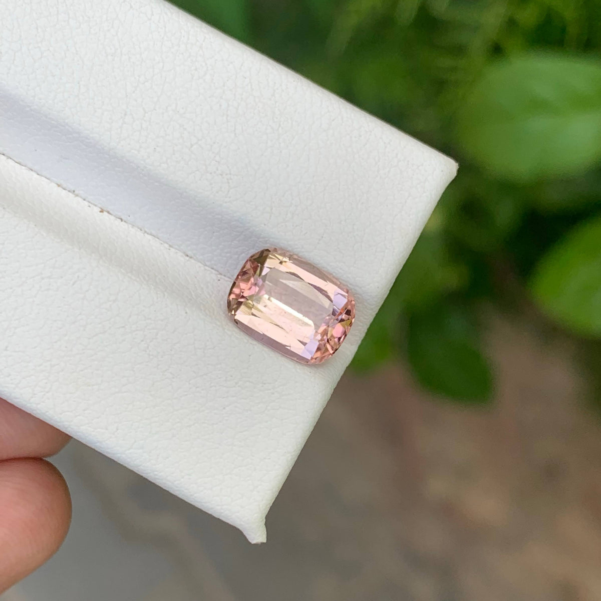 2.60 Carat Natural Loose Pink Tourmaline Stone Cushion Cut African Gemstone