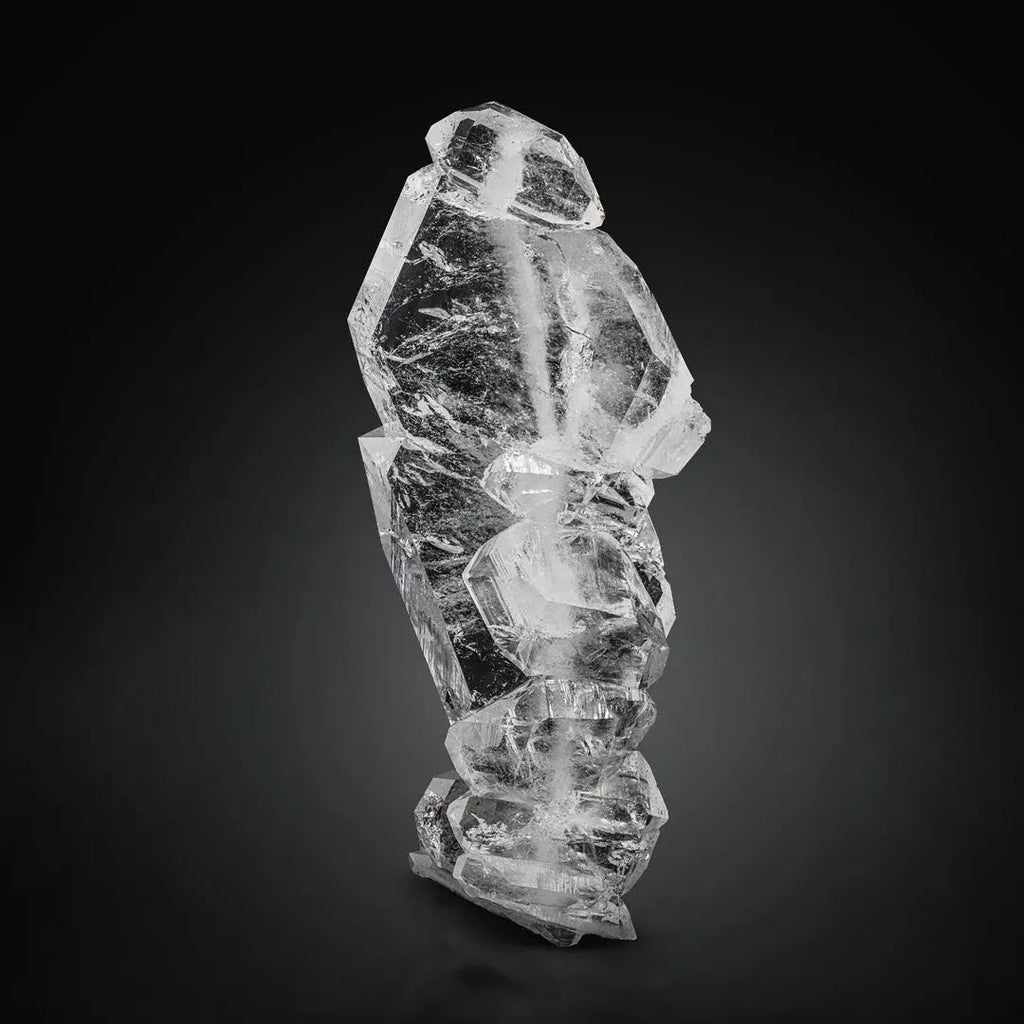 Large Cabinet Size Sculptural Faden Quartz with Exceptional Clarity from Pakistan
