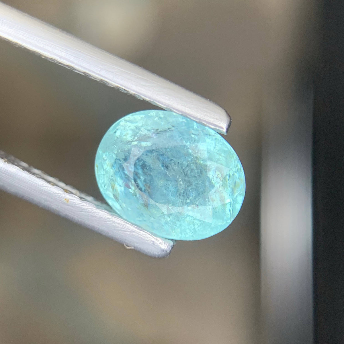 1.33 Carat Natural Loose Paraiba Tourmaline Oval Cut Mozambique Gemstone
