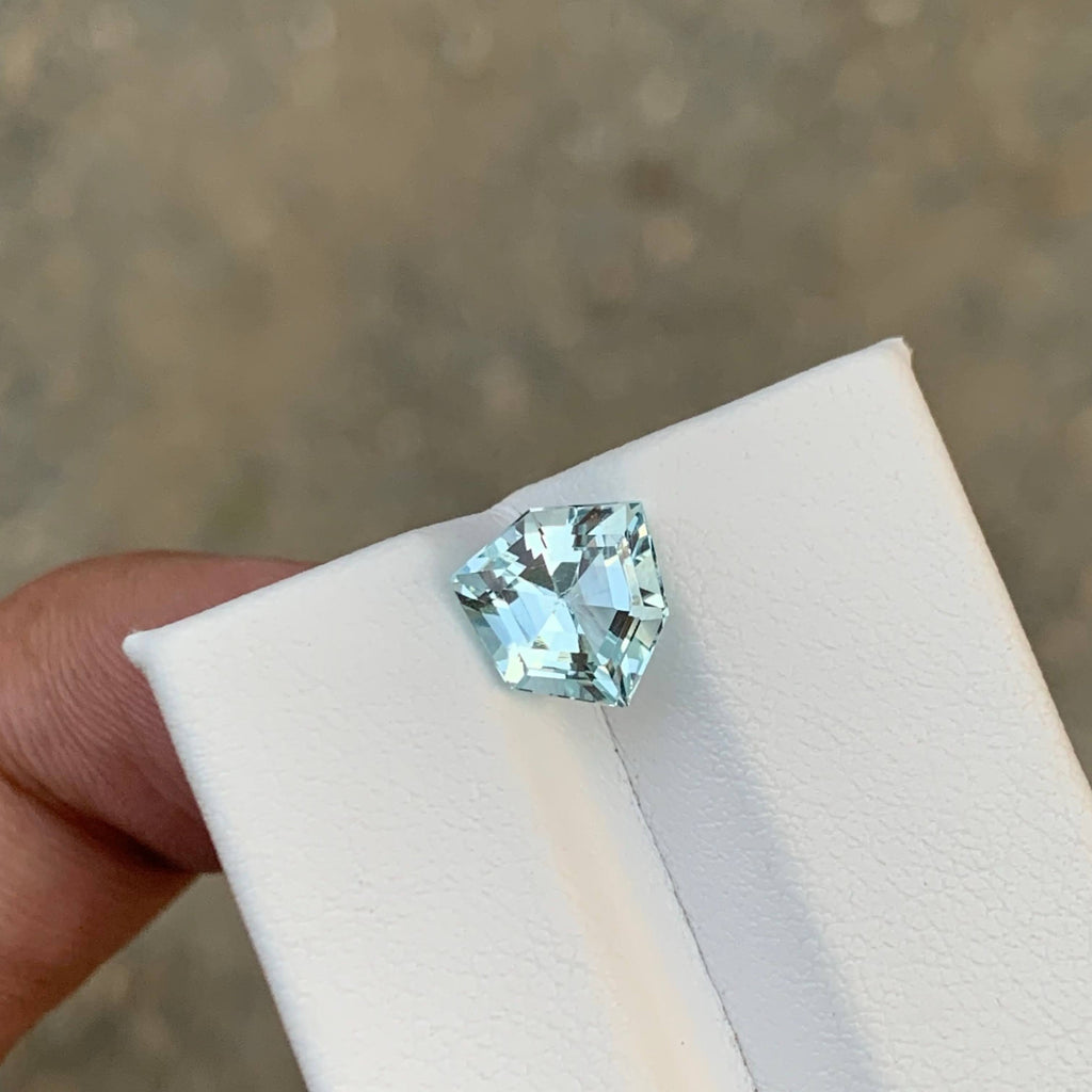 2.40 Carat Natural Loose Light Blue Aquamarine Fancy Cut Jewelry Gemstone