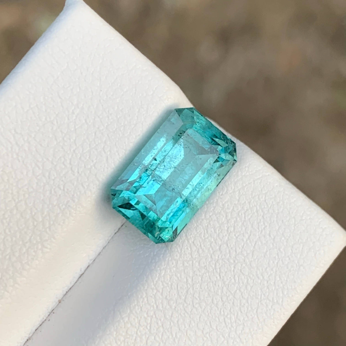 5.00 Carat Natural Loose Fine Quality Tourmaline Emerald Cut Afghan Gemstone
