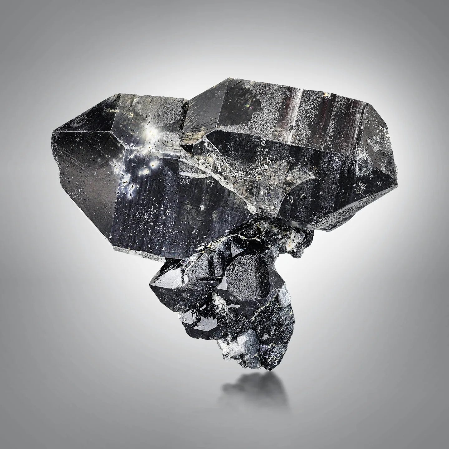 Rare Morion Quartz with metallic luster from Zagi Mountains, KPK Province, Pak