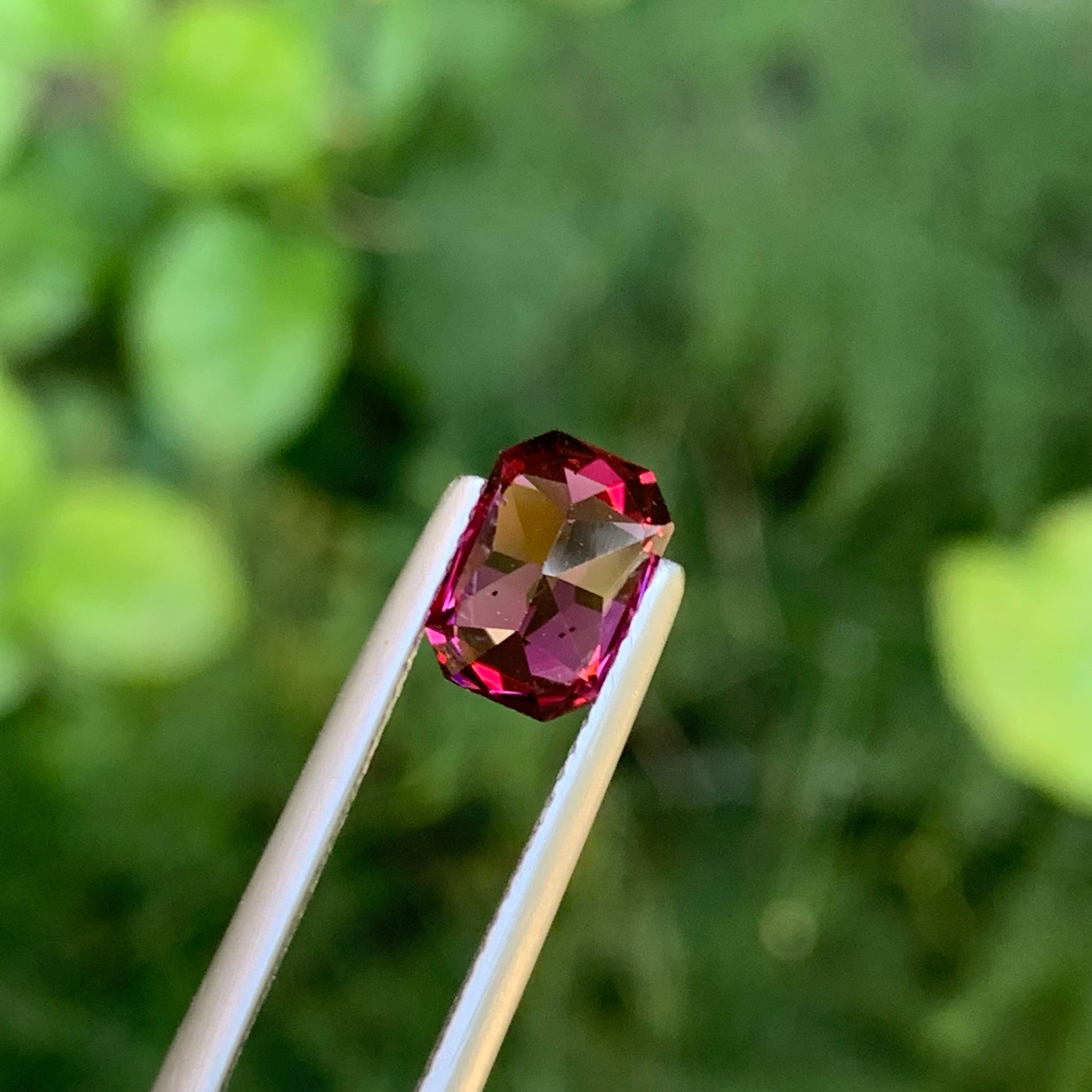 2.80 Carat Red Garnet Cushion Cut