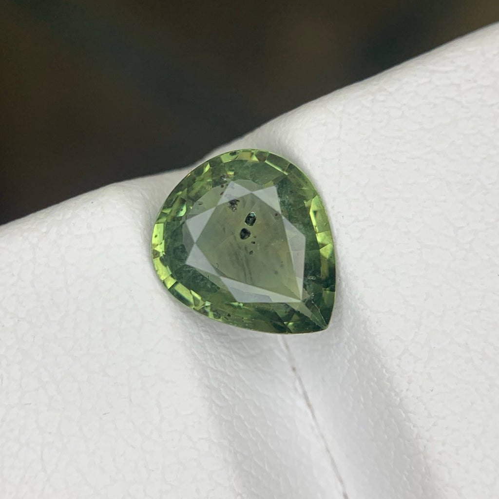 2.30 Carat Natural Loose Teal Sapphire Stone Pear Cut Madagascar Gemstone