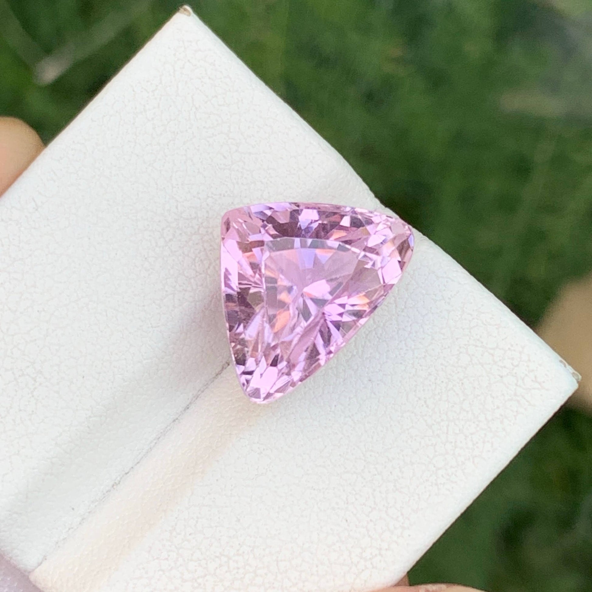 9.80 Carat Trilliant Cut Kunzite