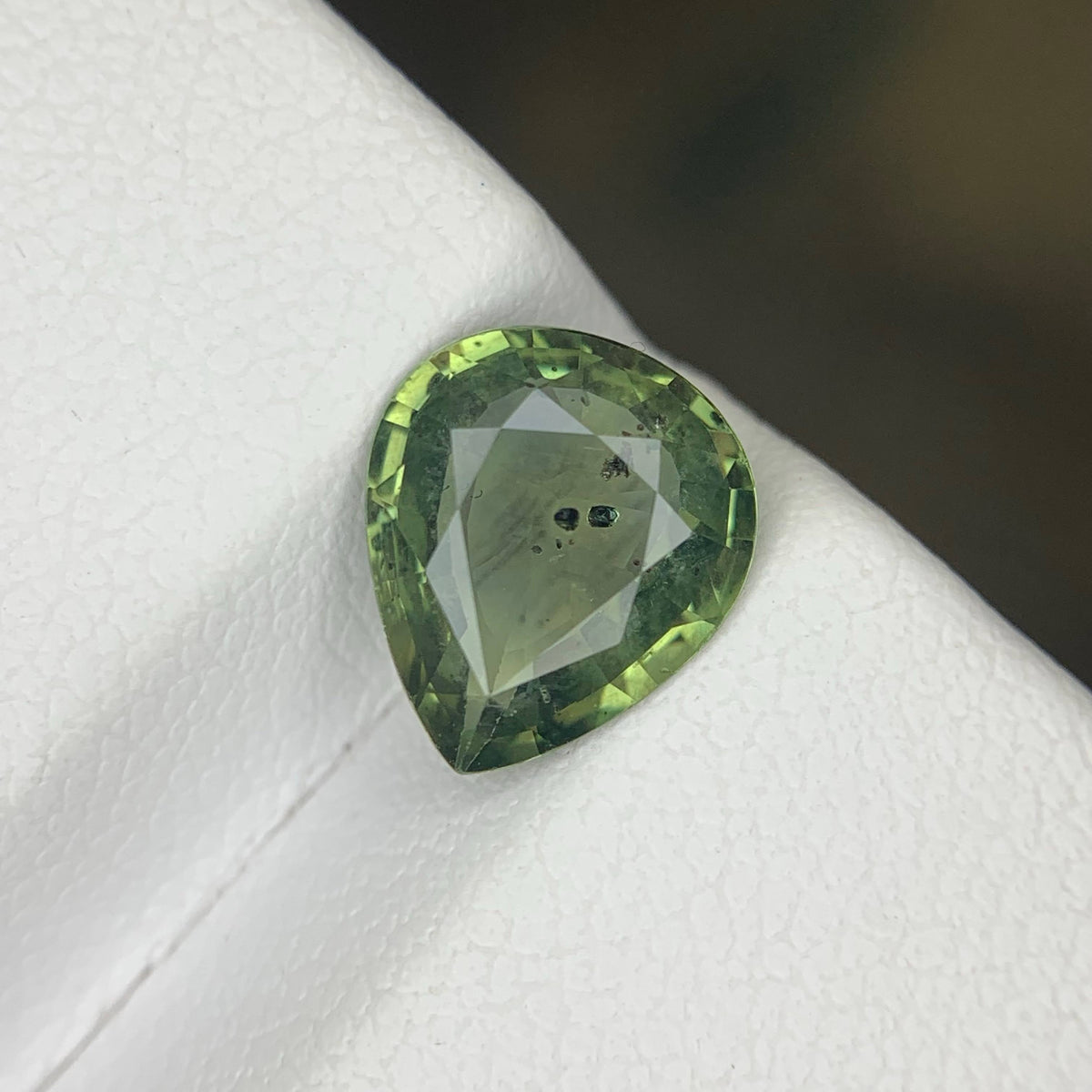 2.30 Carat Natural Loose Teal Sapphire Stone Pear Cut Madagascar Gemstone