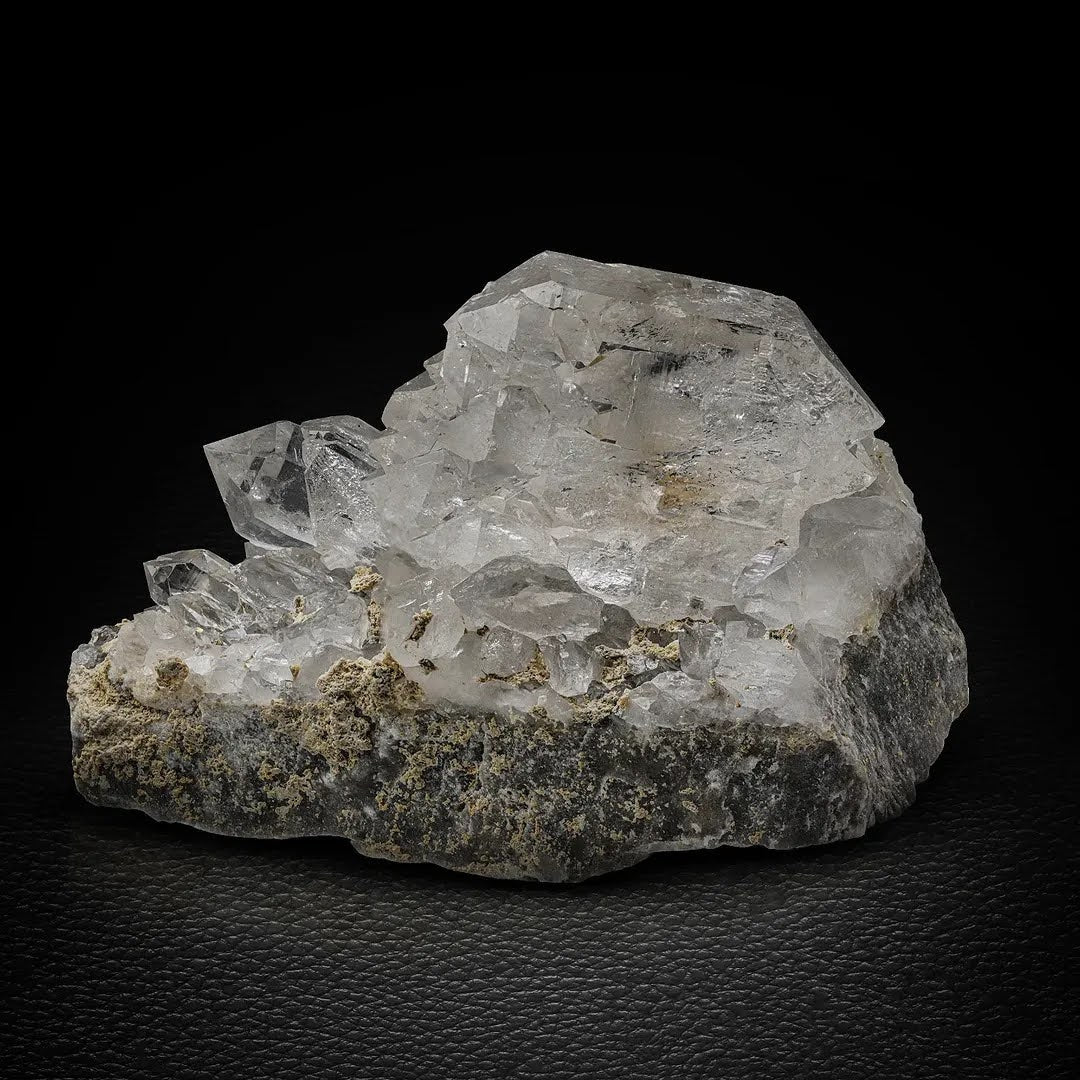 Clear Glassy Gwindel Quartz Crystal on Matrix from Pakistan