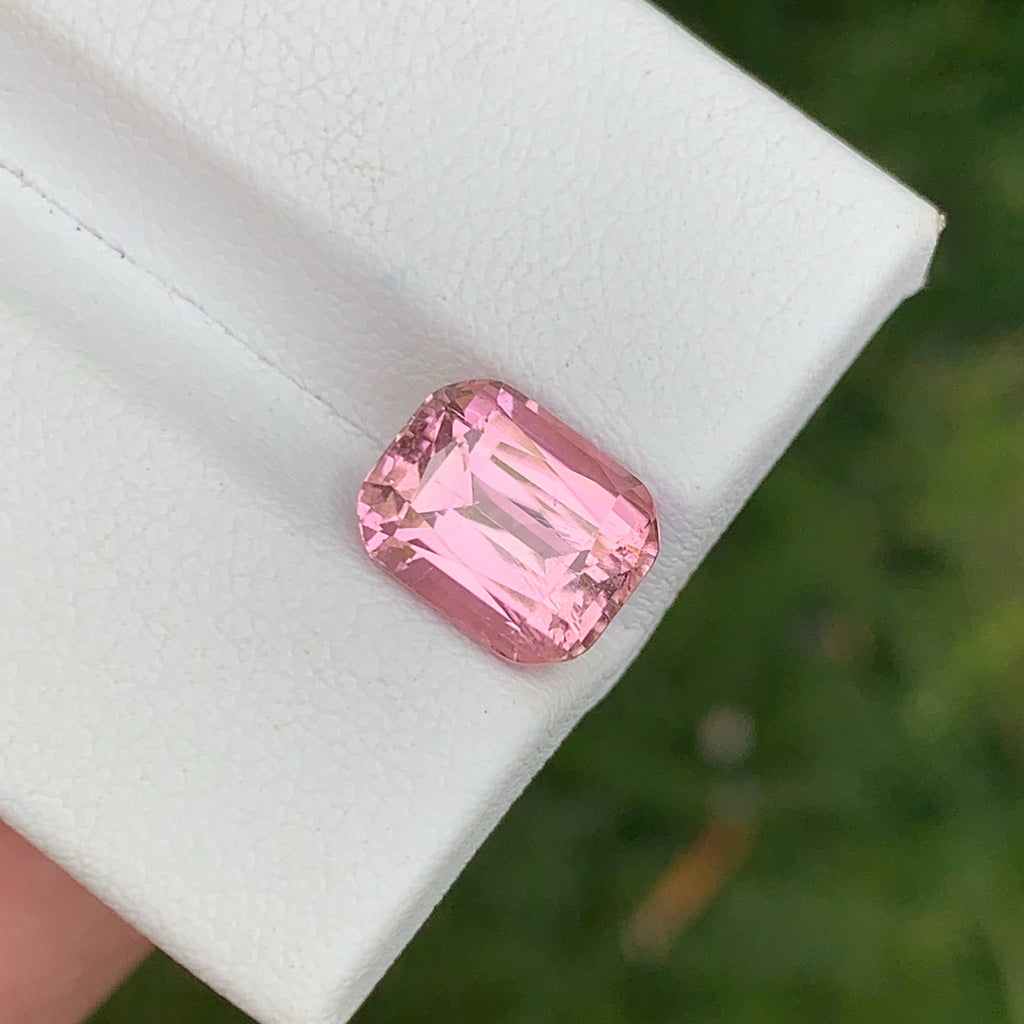2.95 Ct Natural Baby Pink Tourmaline Cushion