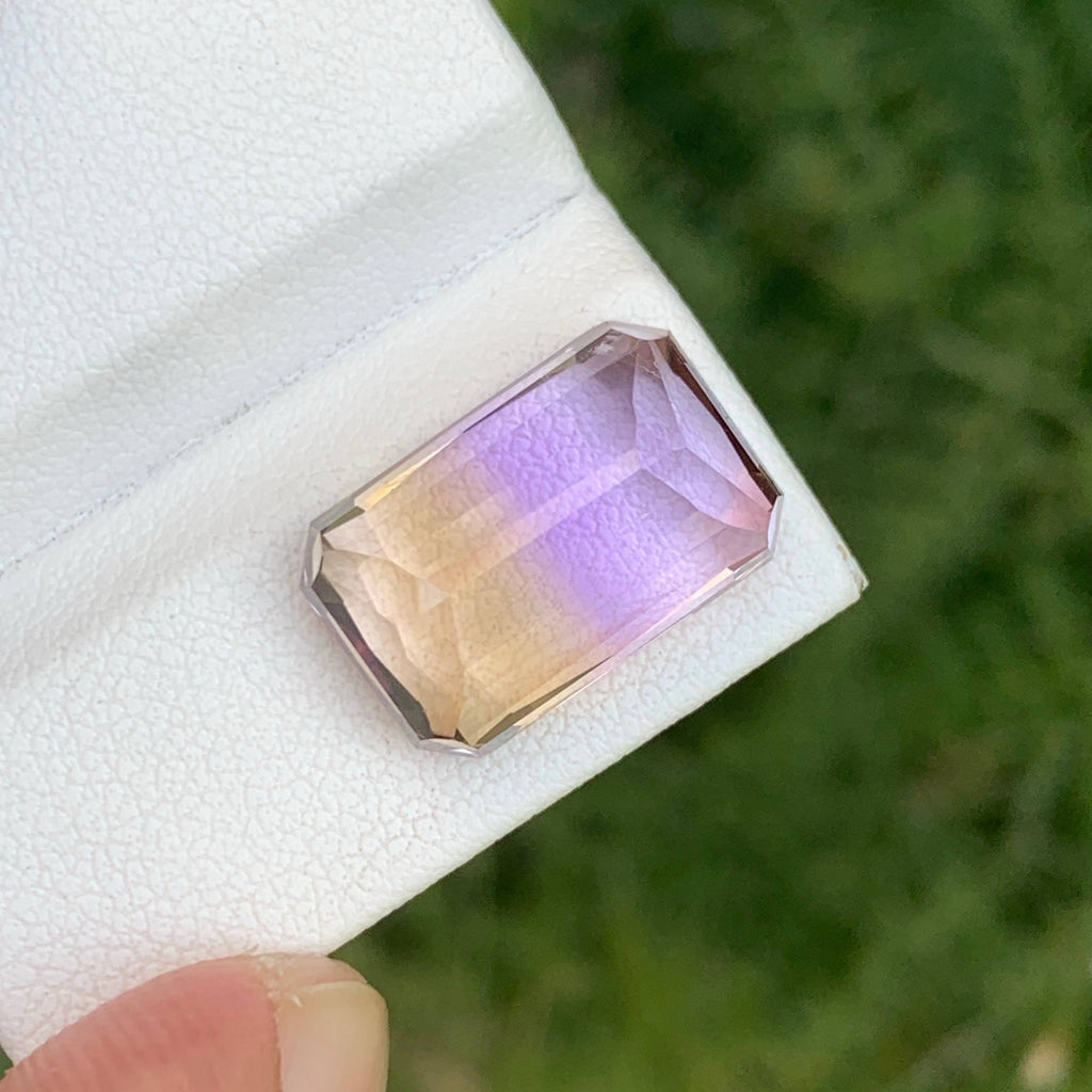10.85 Carat Bicolor Ametrine Stone