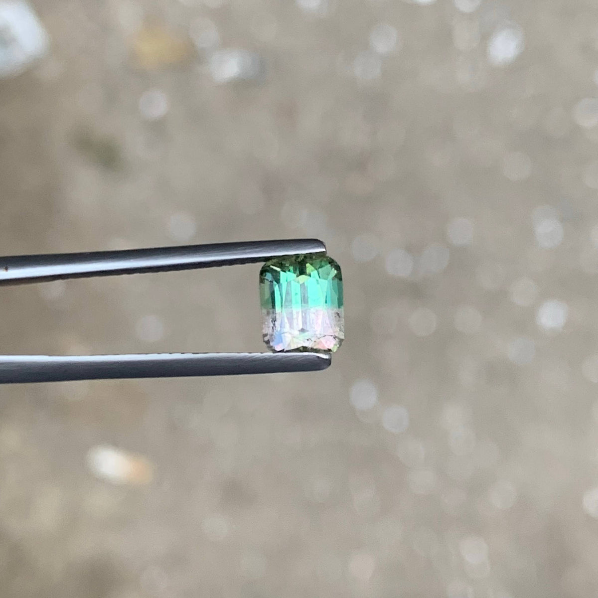 1.65 Carat Bicolor Tourmaline Cushion Cut Afghan Gemstone