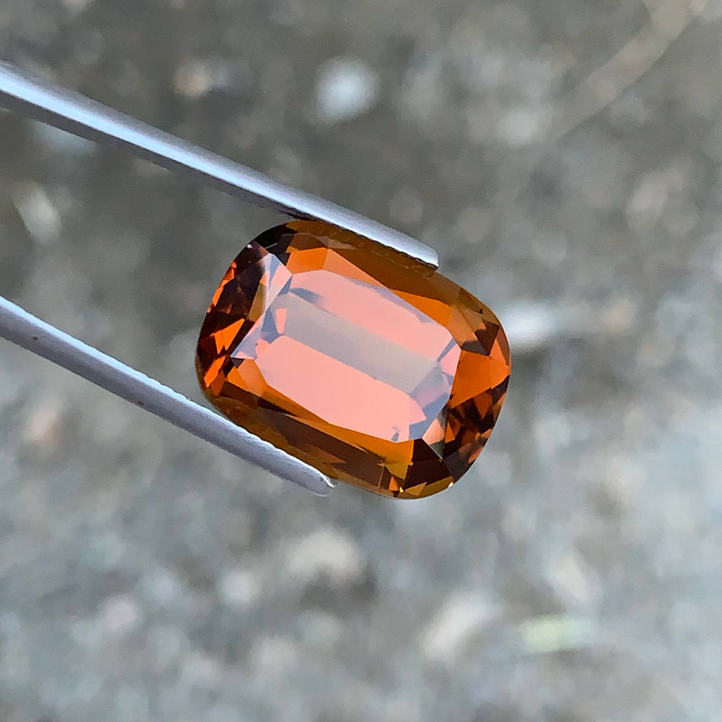 15.56 Carat Natural Loose Honey Color Citrine Stone Cushion Cut African Gemstone