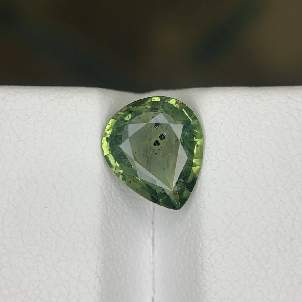 2.30 Carat Natural Loose Teal Sapphire Stone Pear Cut Madagascar Gemstone