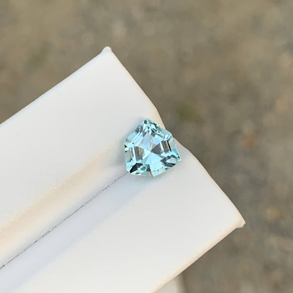 2.40 Carat Natural Loose Light Blue Aquamarine Fancy Cut Jewelry Gemstone