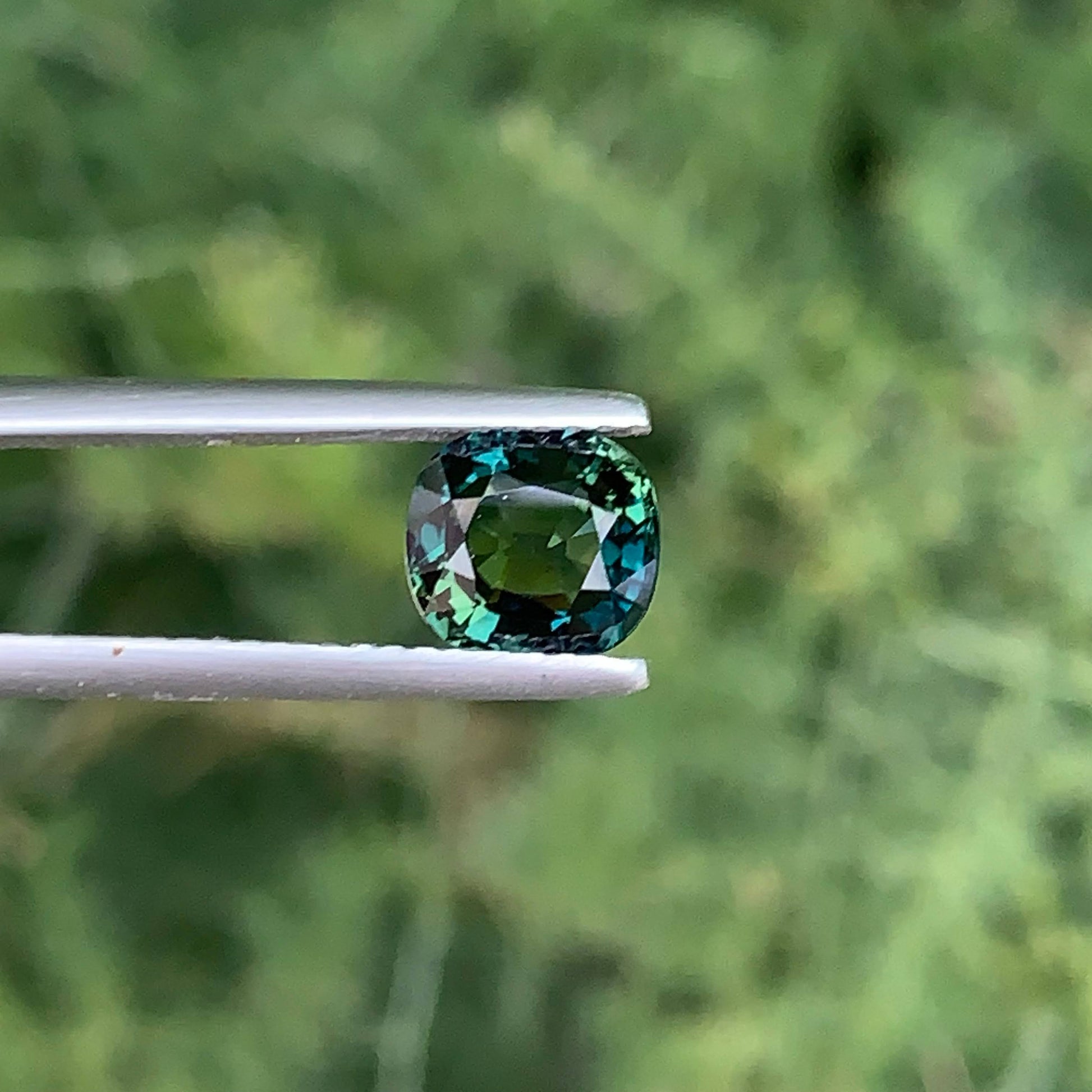 1.60 Carat Teal Sapphire Cushion Cut