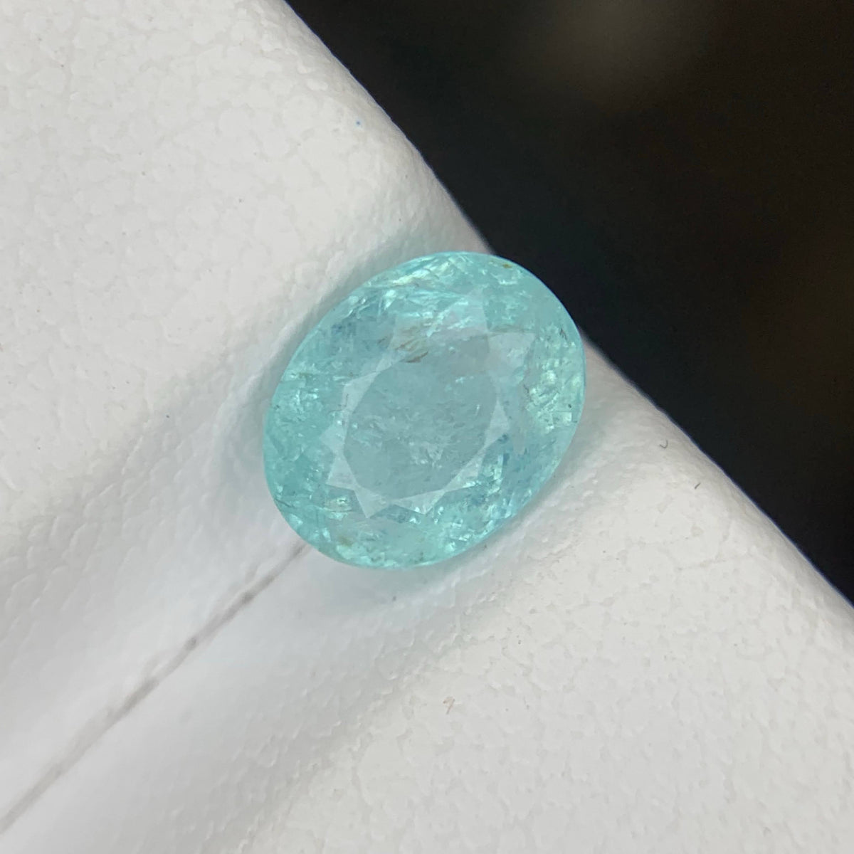 1.33 Carat Natural Loose Paraiba Tourmaline Oval Cut Mozambique Gemstone