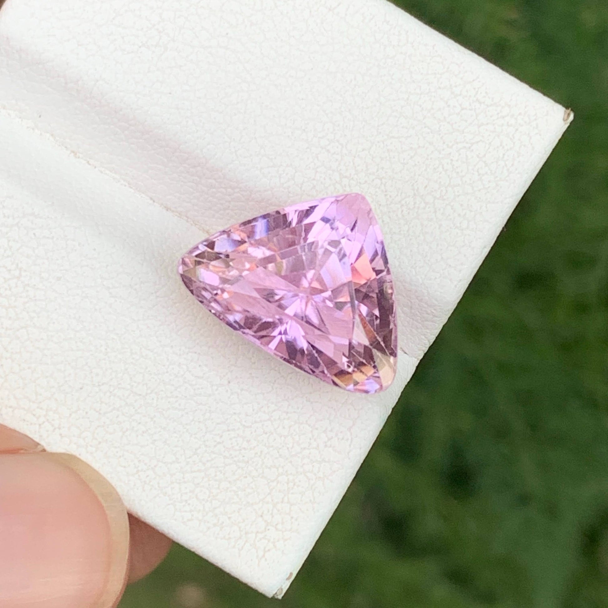 9.80 Carat Trilliant Cut Kunzite