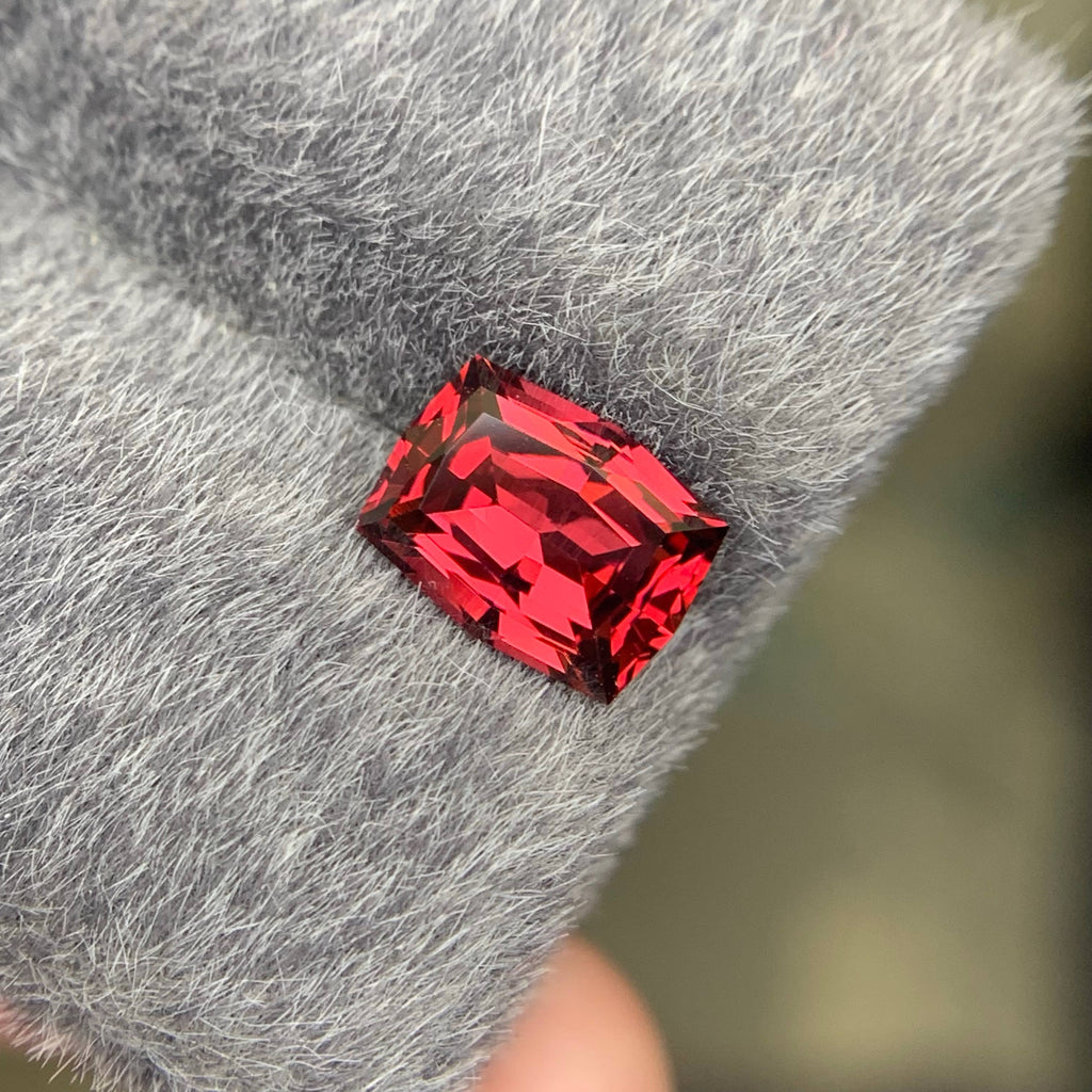 2.10 Carat Loose Sweet Red Garnet – Fancy Cut, African Gemstone