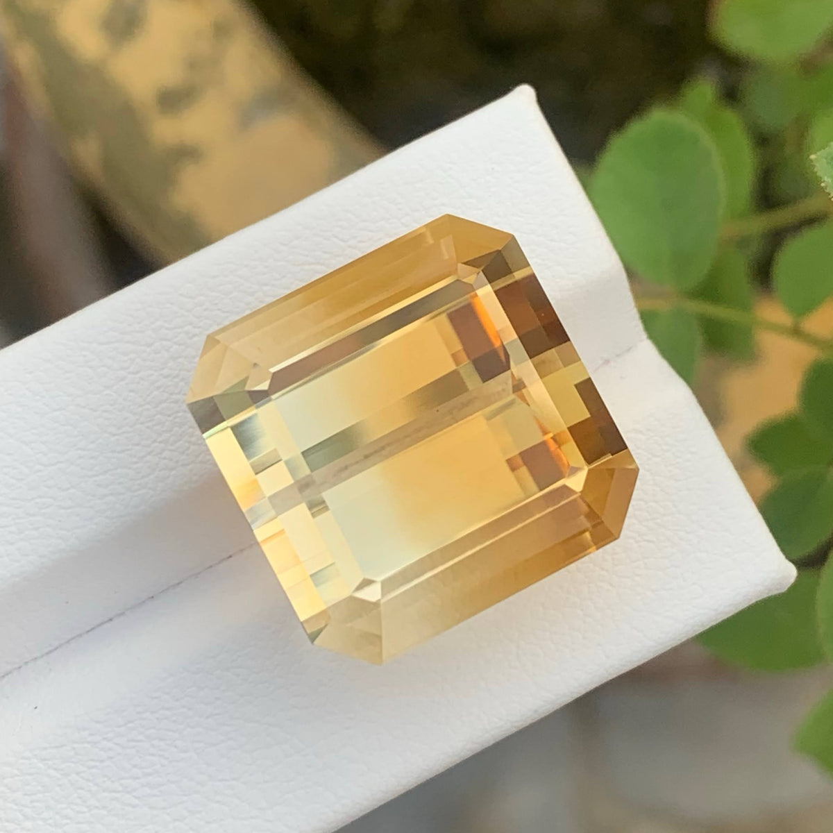 48.60 Ct Bicolor Citrine Asscher Cut