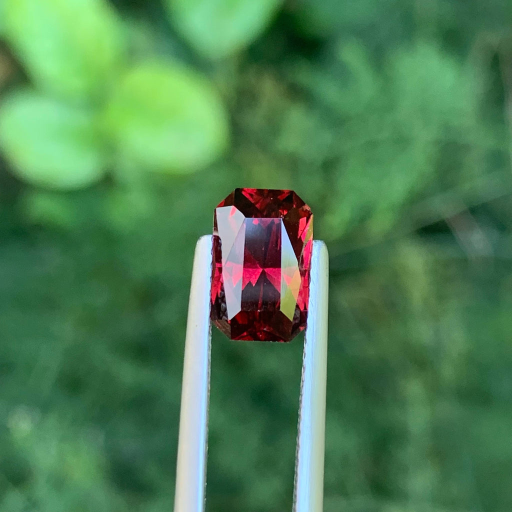 2.80 Carat Red Garnet Cushion Cut