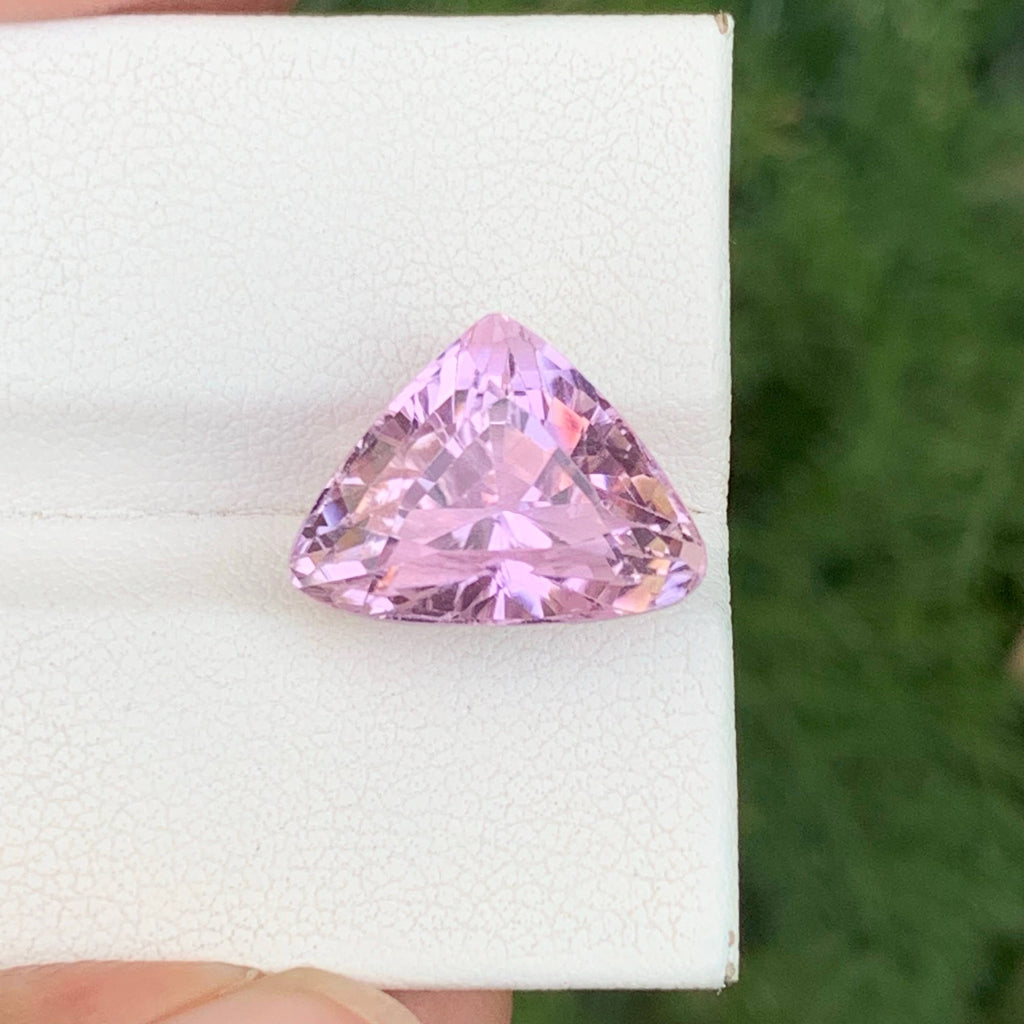 9.80 Carat Trilliant Cut Kunzite