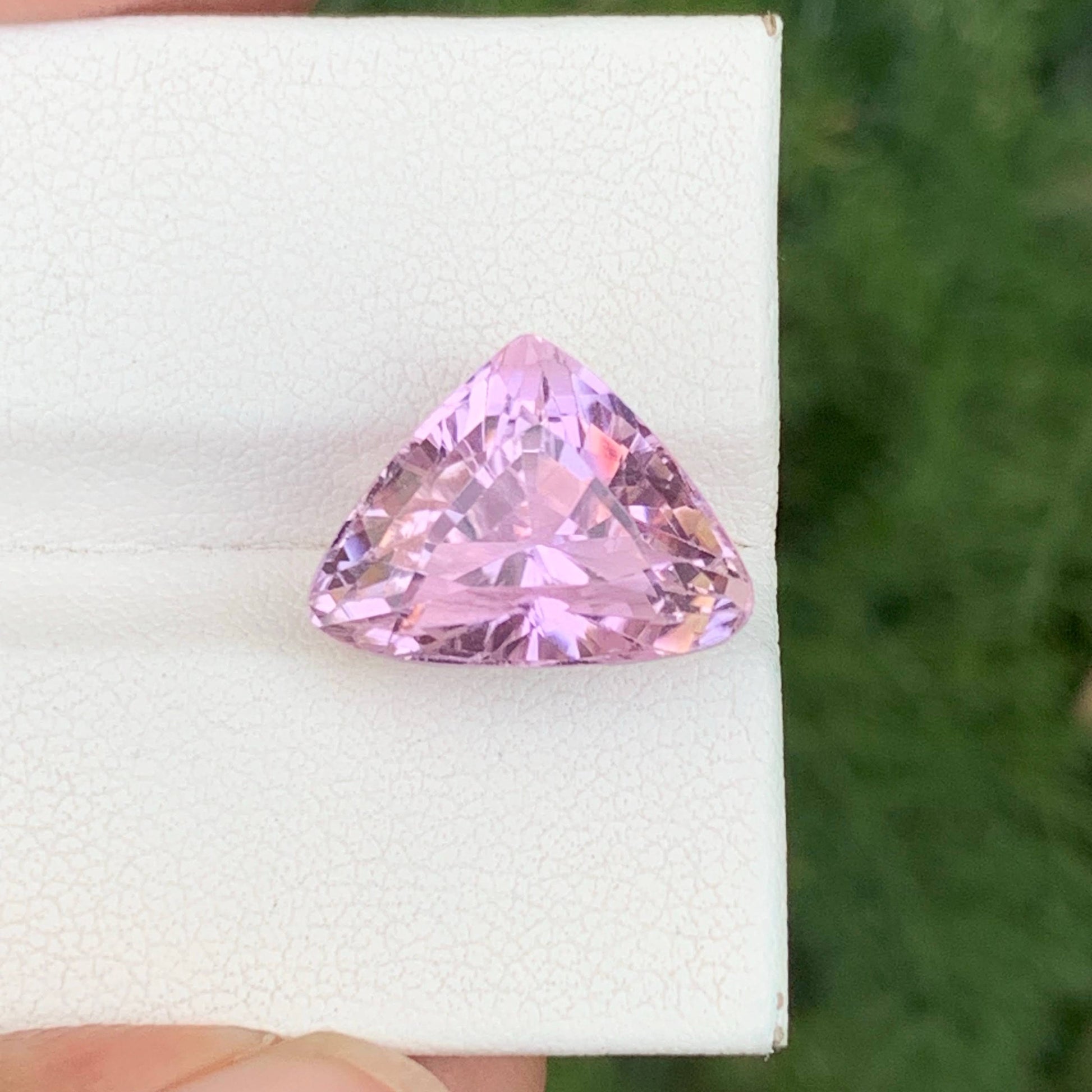 9.80 Carat Trilliant Cut Kunzite