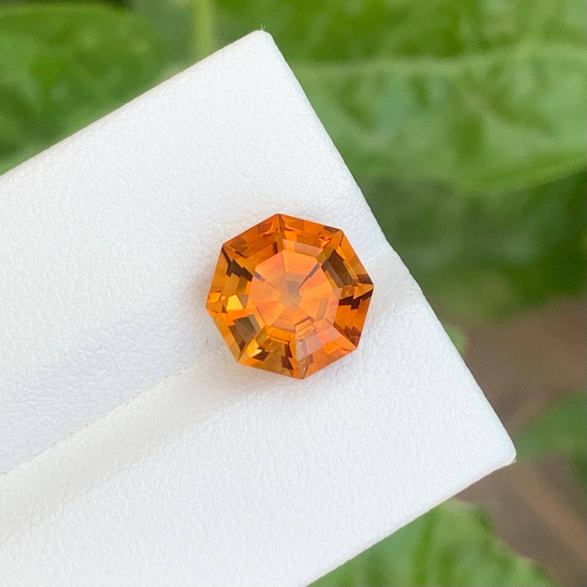 3.90 Carats Madeira Color Citrine