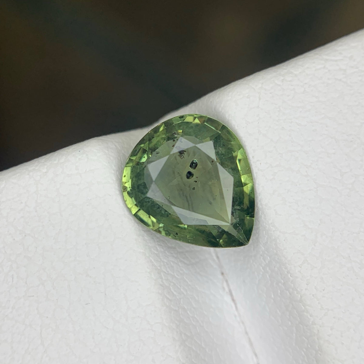 2.30 Carat Natural Loose Teal Sapphire Stone Pear Cut Madagascar Gemstone