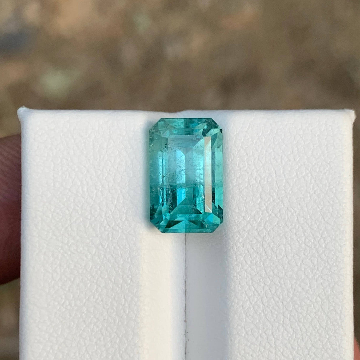 5.00 Carat Natural Loose Fine Quality Tourmaline Emerald Cut Afghan Gemstone