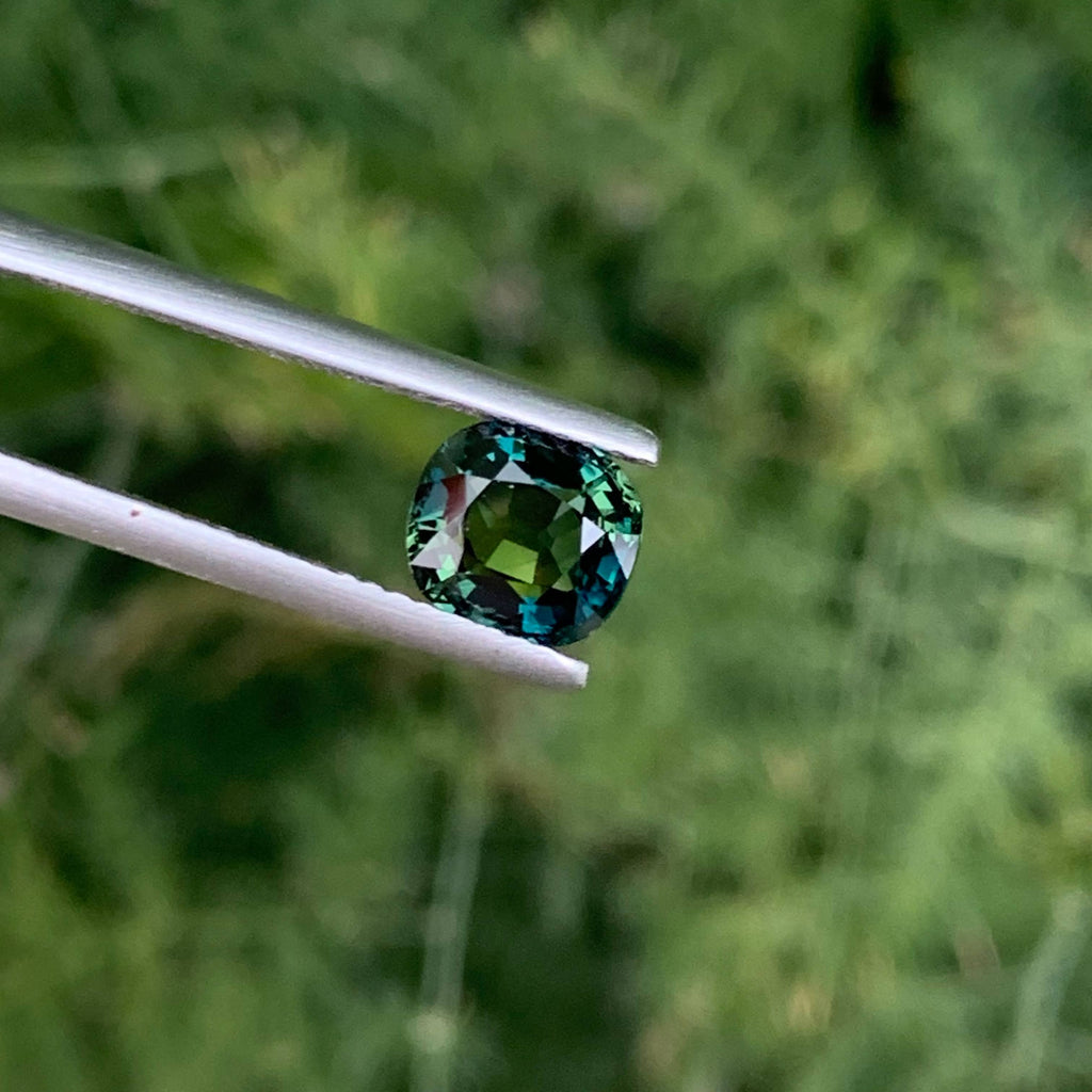 1.60 Carat Teal Sapphire Cushion Cut