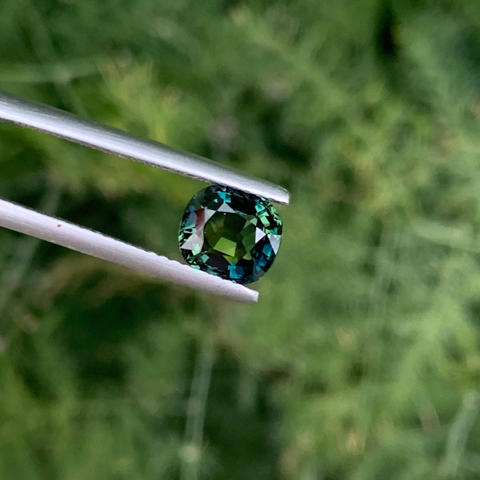 1.60 Carat Teal Sapphire Cushion Cut