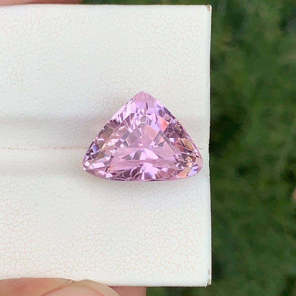 9.80 Carat Trilliant Cut Kunzite
