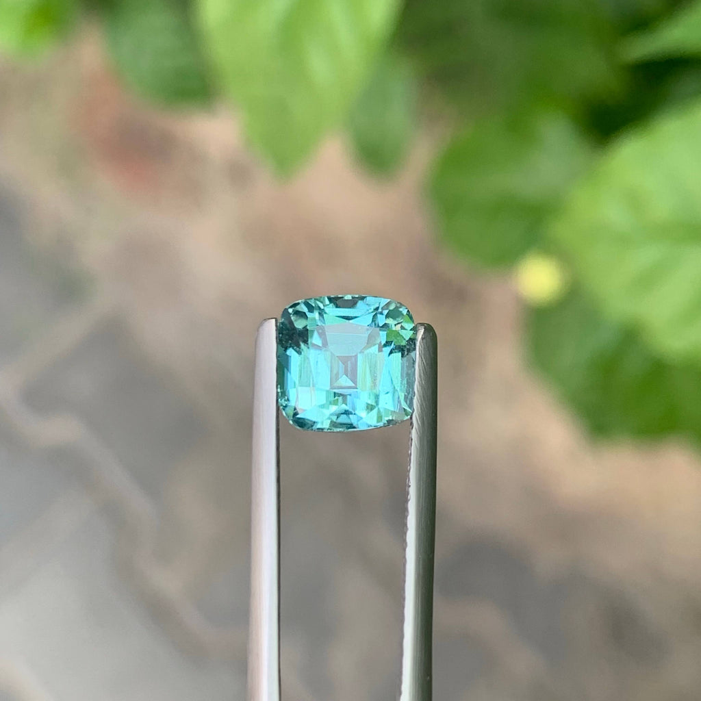 3.30 Carat Natural Loose Fine Quality Tourmaline Cushion Cut Afghan Gemstone