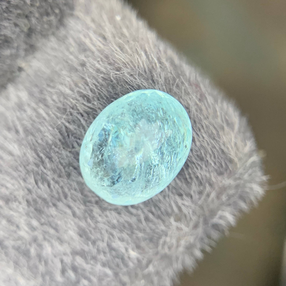1.33 Carat Natural Loose Paraiba Tourmaline Oval Cut Mozambique Gemstone