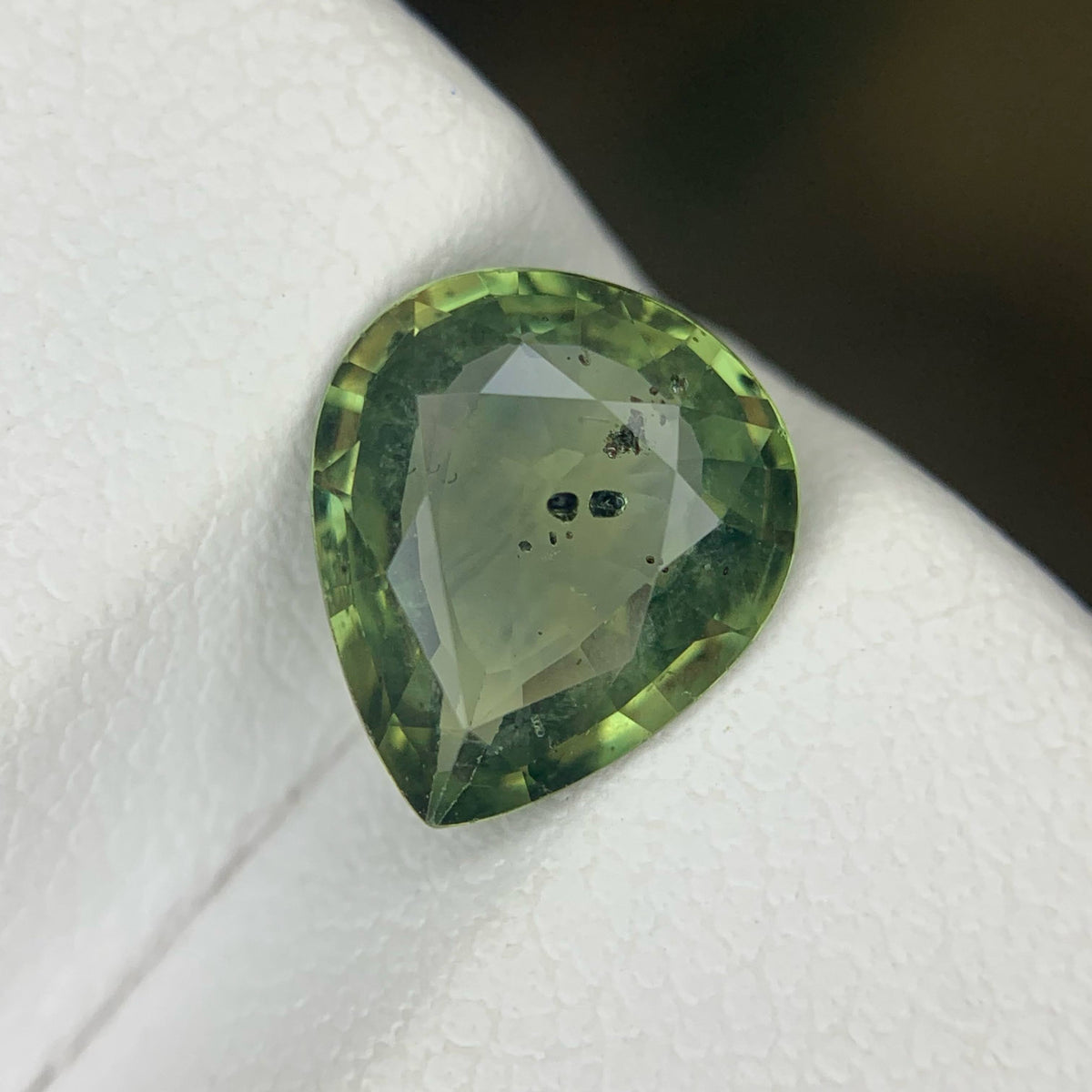 2.30 Ct Teal Sapphire Pear Cut