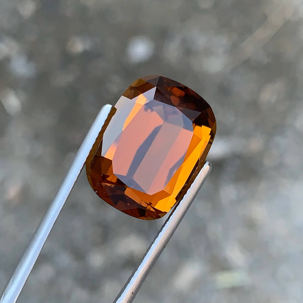 15.56 Carat Natural Loose Honey Color Citrine Stone Cushion Cut African Gemstone
