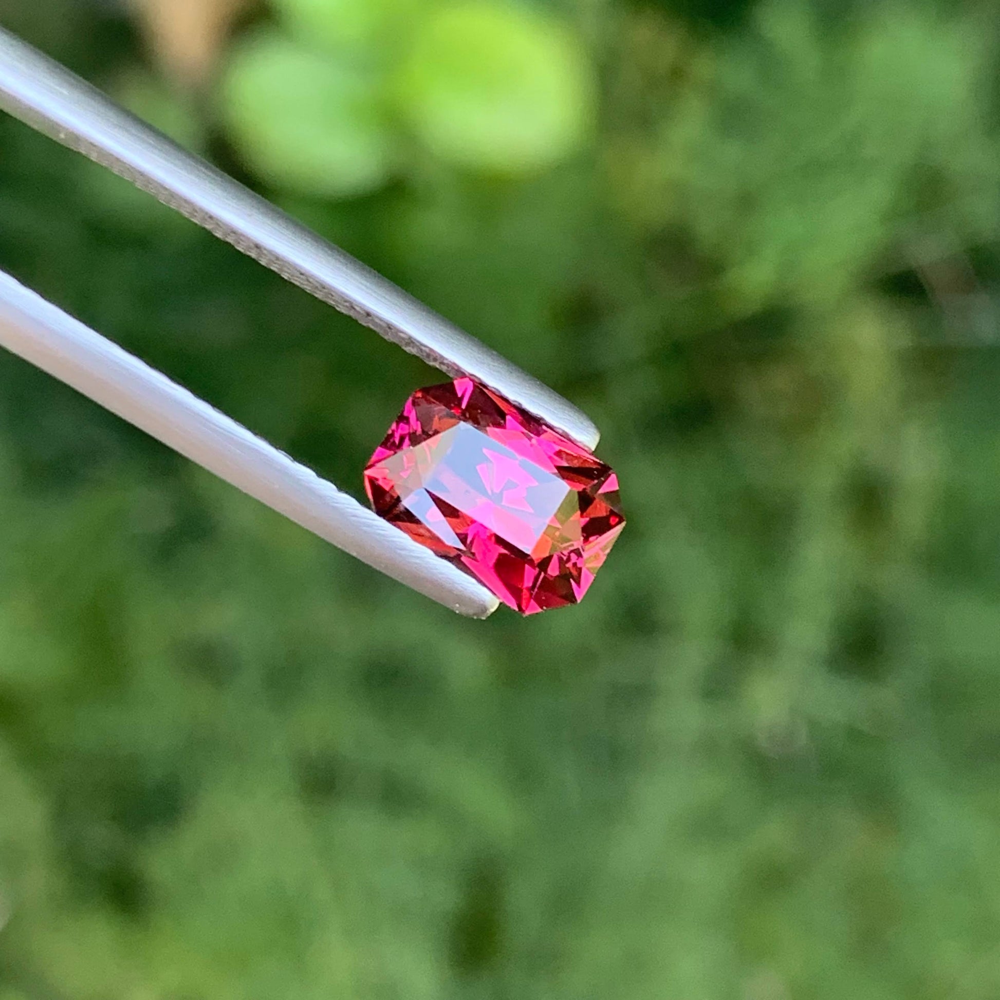 2.80 Carat Red Garnet Cushion Cut