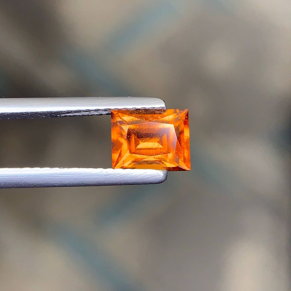 1.65 Carat Hessonite Garnet Fancy Cut African Gemstone