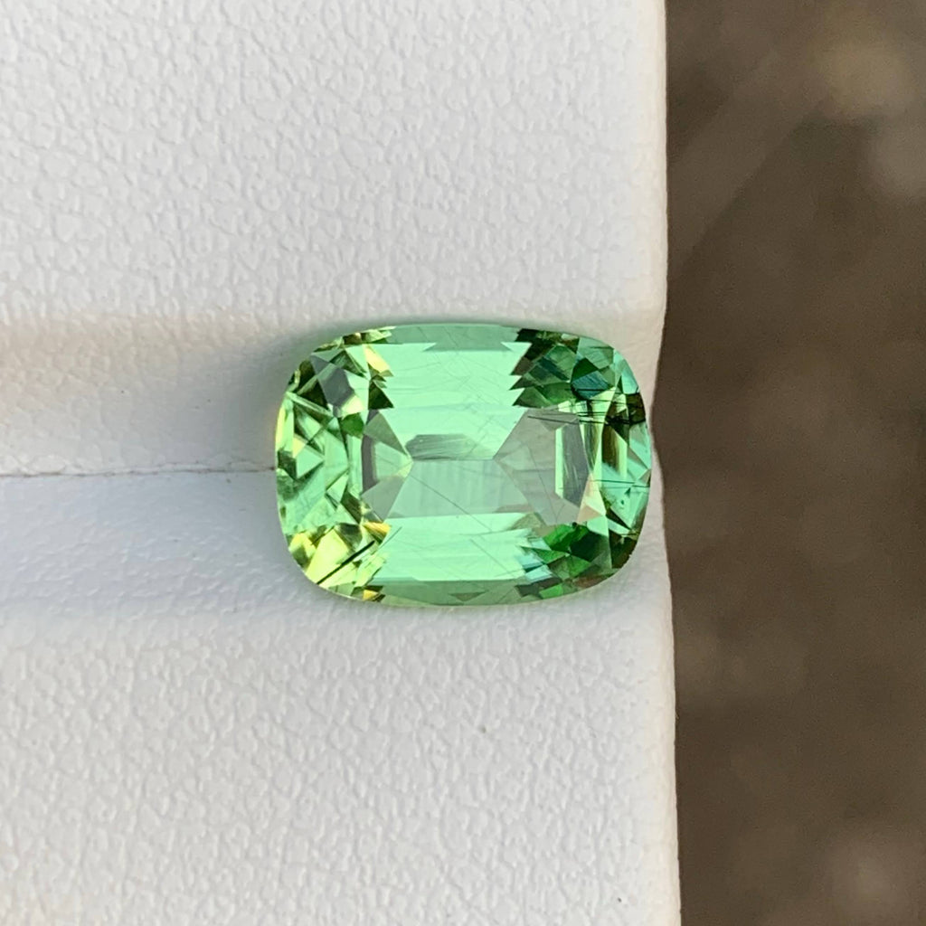 3.75 Ct Green Peridot Cushion Cut
