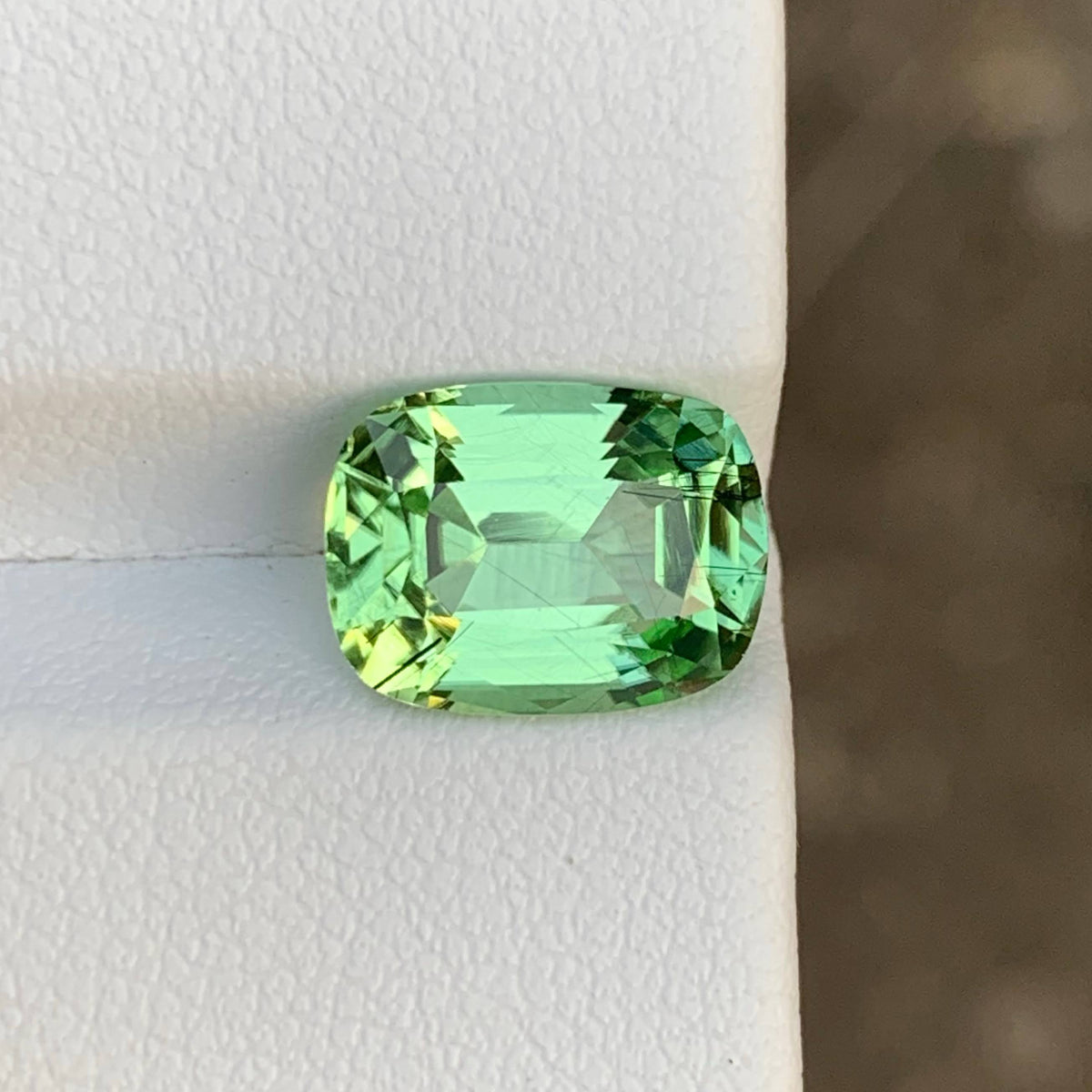 3.75 Ct Green Peridot Cushion Cut