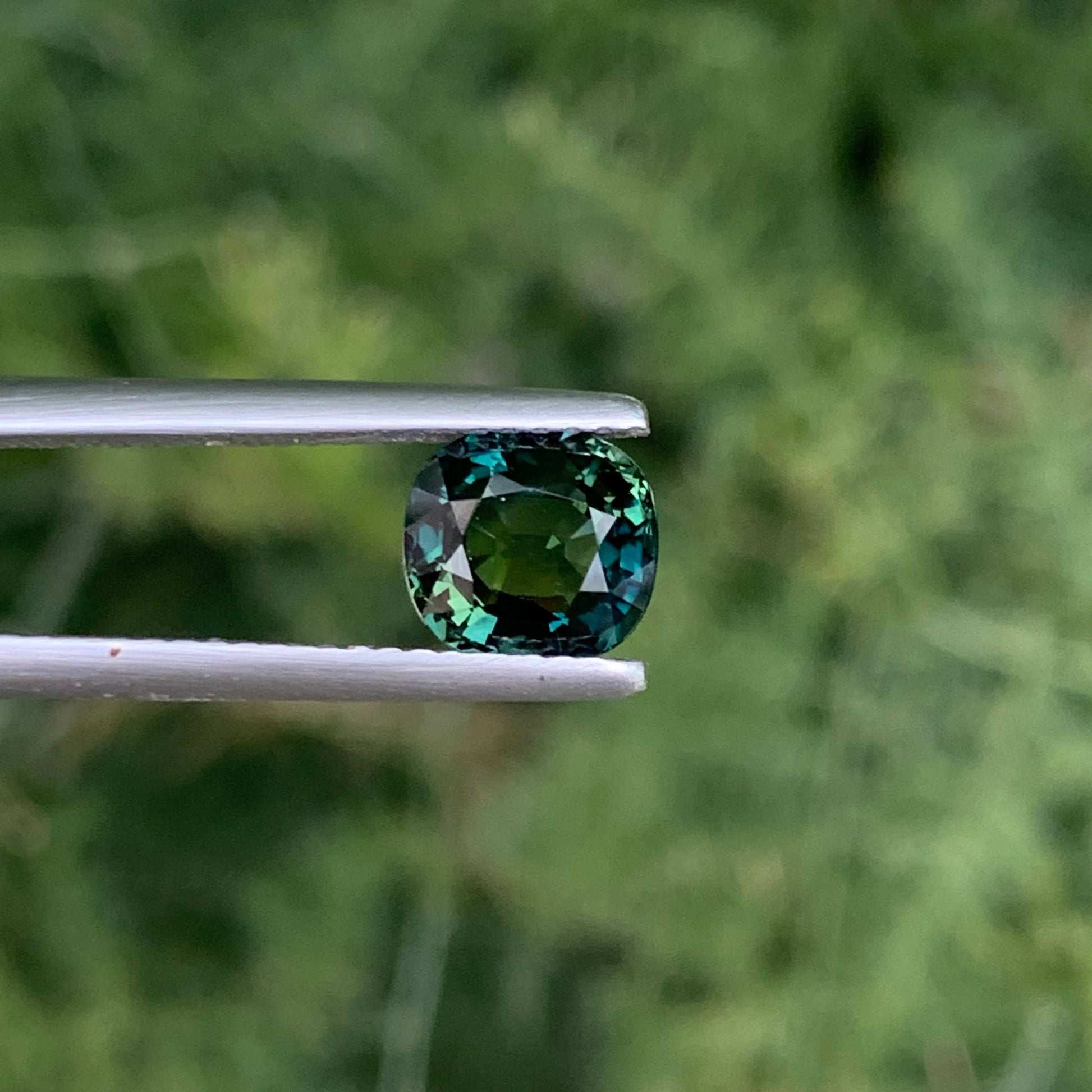 1.60 Carat Teal Sapphire Cushion Cut
