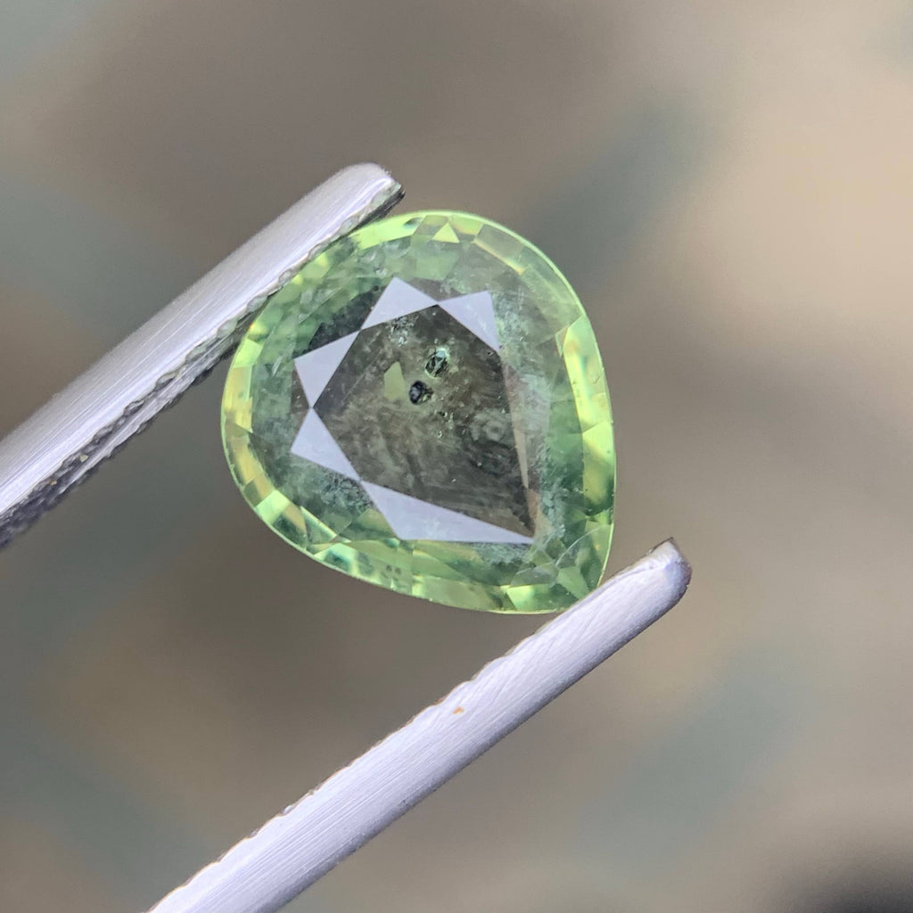 2.30 Carat Natural Loose Teal Sapphire Stone Pear Cut Madagascar Gemstone